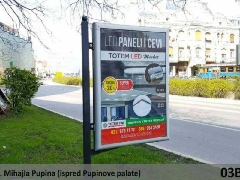 Bulevar Mihaila Pupina – ispred Pupinove palate — Strana B