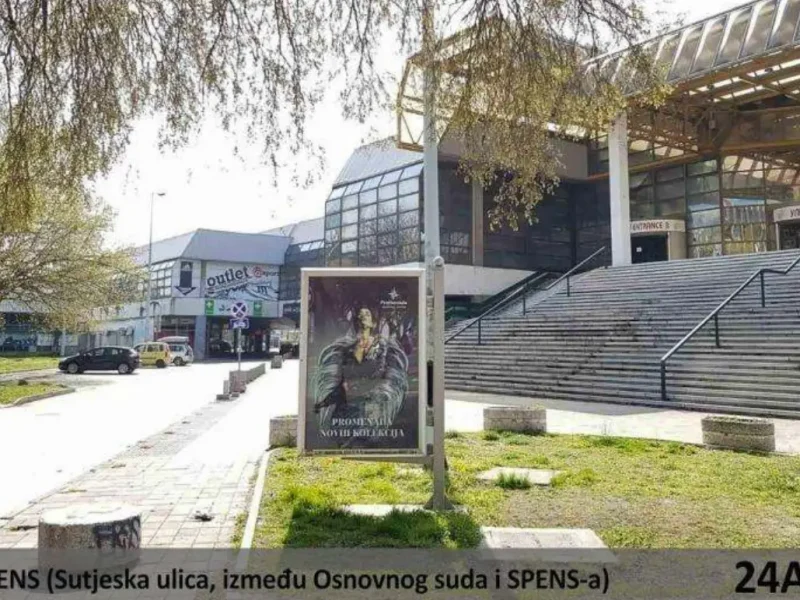 SPENS, Sutjeska ulica, između Osnovnog suda i SPENS-a